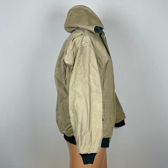 Vtg Kent Berne Blanket Lined Chore Jacket Sz XL Hooded Outdoors Barn Utility - Picture 3 of 11